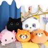Spielzeug Aixini süße Mama mit 4 kleinen Baby -Stofftierkissen Kawaii Katzenhund Lesser Panda Plüschspielzeug weiche Kinder Kätzchen Umarmung Kissen Kissen