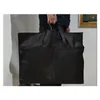 Stume di stoccaggio 1pc/lotto vestito nero vestito abito copritura protettore a prova di polvere Organizzatore da viaggio