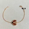 Bracelet haut de gamme CHOIX GOR FLEUR GORD SEPT STAR Ladybug Bracelet Femme 18K avec VNAIN commun