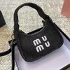 Miui Strohbag Luxury Cross Lod Bag Frauen Schulter Messenger Taschen Strand Urlaub Freizeit gewebte Lady Hobo Taschen