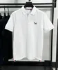Polos da uomo leggera Luxury Cotton Polo Shirt Short Shorted Top Youth Trend Edition Korean Edition Dog Brand T-shirt