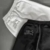 Men's Pants Y2K Sweat Men Harajuku Embroidered Cotton Straight Leg Hip Hop Streetwear Women Fashion Drawstring Tie