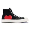 Top-Quality-Designerschuhe 1970er Jahre All Star Casual Canvas Schuhe Rote Herz Herren Damen Sneakers Big Chuck 70 Plattform Black White Walk High-Low-Sport-Trainer Dhgate 35-44