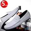 Casual Shoes Loafers Men Elevator Chunky Sneakers Sports Heel Lift Height Increase Soles 5cm Taller Leisure