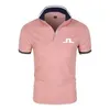 Polos masculine J Lindeberg Golf T-shirt pour hommes Vêtements de golf Summer confortable Breffable à séchage rapide