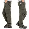 Pantalon masculin cargo masque décontracté multi-poches militaire grande taille 44 tactical hommes dépasse l'armée pantalon long pantalon