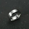 Bandringen Ring Men Titanium Black Drop Delivery Sieraden Otibn