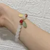 Strand kinesisk stil lycka till röda pärlor armband för kvinnor klassisk handgjorda rikedom amulet rep vänskap smycken gåva