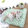 Zomerkoeling Pet Cat Bed Cushion Ice Pad Sleeping vierkante mat voor puppyhonden Katten Pet Kennel Top Kwaliteit Cool Cold 2024 240423