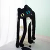 Kawaii Long Legged Black Cat Doll Creative Octopus Throwing Pillow Filling Toy Plush Animal Mat Toy Childrens Baby Gift 240424