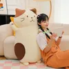 1メートルの巨大なかわいいビスケット猫のぬいぐるみのぬいぐるみのぬいぐるみのためのぬいぐるみ子供の誕生日プレゼント快適な睡眠アニメ人形240424