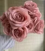 Décor de mariage rose poussière rose rougir nude clairs riz blanc artificiel rose flower row road guide s drop 240422