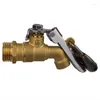 Bathroom Sink Faucets TMOK Brass Water Tap Lockable Bibcock Outdoor Garden Faucet Anti Theft And Durable