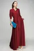 Robes décontractées SD54 2024 de haute qualité sur mesure de haute qualité Femme Elegant Blue Color Long Long Mancheve Mariffon Maxi Vêtements musulmans Femmes Abaya