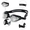 Lunettes de nage de natation des lunettes de natation anti-buas étanche de nage d'équipement d'oreille pour hommes pour enfants verres de piscine adultes 240426