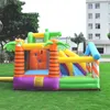 Jungle-Themed Bounce Castle With Crocodile Inflatable Outdoor Indoor Bouncer House Slide for Kids Jump Jumping Toddler Bouncy Playhouse Birthday Party Gifts Games