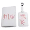 Amazon Creative brodery couple Suit Suit Tag Tag Tag Tag Board Airplane Pass Pass Luggage Tag Pu Ready en stock