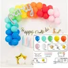 Décoration de fête 71pcs / Set Golden Crown Balloon Baby Shower Decor Supplies Kids Happy Birthday Decorations Ball Garland Arch Kit