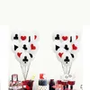 Party Decoration Latex Balloon Poker Theme Spades Hearts Clubs Diamonds Casino Cards DICE Spela 10st 12in