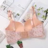 Roupas femininas estampa de flor sem costura lingerie sexy lingerie floral push up sutipe unswear