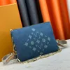 Denim ontwerper portemonnee crossbody tas luxe handtassen hoogwaardige schoudertas sac vintage dames modezakken ketting handtas portemonnees koppeling zakje grote capaciteit