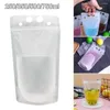 Sacs de rangement 50pcs Sachets de joint jetable Portable Smoothie Liquide de smoothie transparent sac