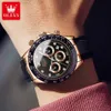 Olevs Luxury Mens Watches Top Brand Fashion Quartz Polshorwatch Sport Chronograph waterdichte horloge voor mannen relogios masculino 240425