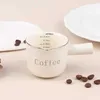 Mugs Mini Ceramic Milk Cup Cream Can Small Espresso Searrying Milk Can с шкалой для лат -смесителя измерения стакана J240428