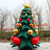 Groothandel 13ft High Outdoor Christmas opblaasbare boom met cadeau- en sterrenkass