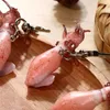 Моделирование морепродуктов морепродукты для бревта для ключей для бревта креативные ключ для кольца кулонные автомобильные аксессуары для женских девочек изысканный подарок