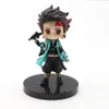 Q Posket Figura Hurtowa Demon Slayer Mini Figurine 6pcs12pcssets Kimetsu No Yaiba Małe lalki PVC Dekoracja komputerów stacjonarnych 240426