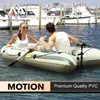 Aqua Marina 2 Persoon Motion Visboot Dikke PVC opblaasbare Kayak Dinghy Raft Paddle Foot Pump Bag Motorbevestiging Motor 240425