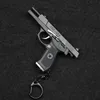 Gun Toys 1 3 Shell Throwing Gun Mini QSZ92 Models Semi Alloy Pistol Toys Detachable Toy Gun Ornament Pendant Fake Gun for Adult Gift T240428