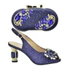 Dress Shoes Latest Design Matching Shoe And Bag Set For Wedding Italian Party In Women High Heels Sexy Closed Toe