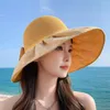 Weitkrempeln Hats Bowknot Sun Hut Mode Sonnenschutzmittelschutz UV Fischer Sommer Sommer