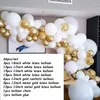 Decorazione per feste 66pcs White Balloon Garland Arch Kit Gold Gold Colla Latex Ball Baby Shower Wedding Event Event Event Forniture