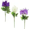 Fleurs décoratives de la gaieté de jacinth lavande soie artificielle avec tiges faux arrangements pour vase décor artificiel en plein air