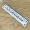 Tools 8Port 6 Shielded Patch Panel RJ45 Network 10G Ready Metal Housing ColorCoded Labeling for T568A and T568B Wiring