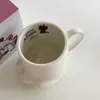 Mokken schattige kat klauw keramische koffiekopje Japanse cartoon cup creatief water beker witte drankbodem J240428