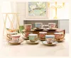 Tazze di tazza di caffè e salsa set ceramica creativa tazza di caffè europea europea pura tazza di caffè semplice semplice j240428