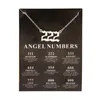 Nueva aleación de moda de moda de moda de la moda del ángel afortunado Deseo 777 Collar colgante para mujeres Joyas de cumpleaños de regalo de niña 111-999