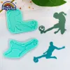 Formen Sportserie Kuchen Dekoration Silikon Form Baseball Fußball Basketball Kuchen Schokolade Zucker Handwerk Küchen Backwerkzeuge