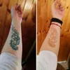 Encres de tatouage cones au henné autocollants noirs brun rouge blanc pour la peinture d'art corporel temporaire