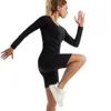 Chenye koszula Kobiety długi krótki rękaw Wysoka kompresja trening pocenie się Top Body Body Shaper Połączenie Kontrola Strymku Kamizelki Atletyczne 240428