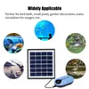 Solar Oxygen Pump Fish Tank Oxygenator Aquarium Oxygen Aerator Pond Air Pump with Aquarium Oxygen Pipe Air Bubble Stone 240426