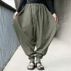 Broek yjsfg house merk heren harem broek grijs hippie hiphop vlak