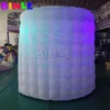 Oval Shape 360 Inflatable Photo Booth Enclosure Backdrop RGB LED Lights Portable Tent for Party Wedding Event 3x2.5mH (10x8.2ft)