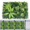 Dekorativa blommor Konstgjorda trädgårdsstaket Faux Hedge Privacy Screen Leaf Paneler för inomhus utomhusbakgårdsdekorationsförsörjning