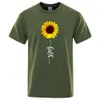 The Sunflower of Hope Beauty Print Men Women T-shirt Modemerk Kleding S-XXXL Oversized T-shirts Regular Sleeve T-shirt 240424