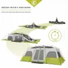 Tent Instant Cabin 12 Personne |3 chambres Énormes tentes pour la famille portable grand pop-up 2 minutes Configuration Camping 240422